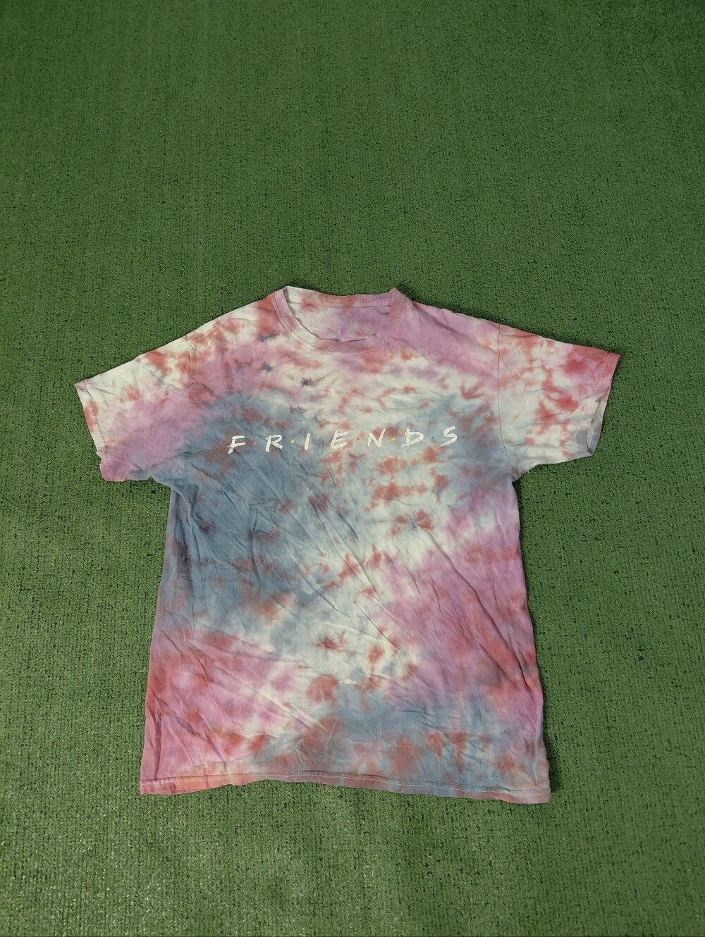Friends TV Show Logo Tie Dye T Shirt Sz Medium